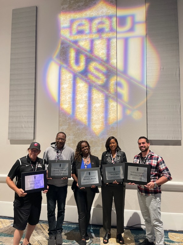 Recognized for leadership in Michigan AAU basketball